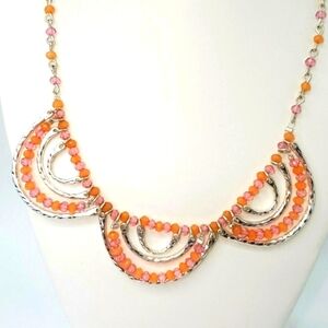 BANCROFT STITCH FIX PETAL CORAL BEADED NECKLACE‎